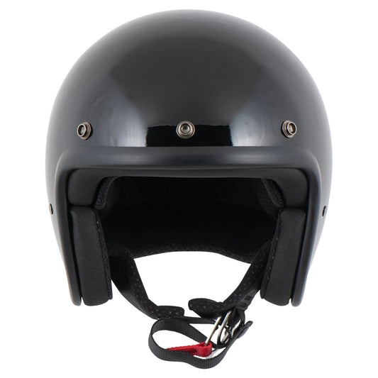 DMD Retro - Solid Black - Open Face Helmet