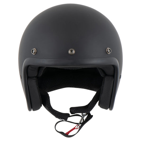 DMD Retro Matt Black kask otwarty