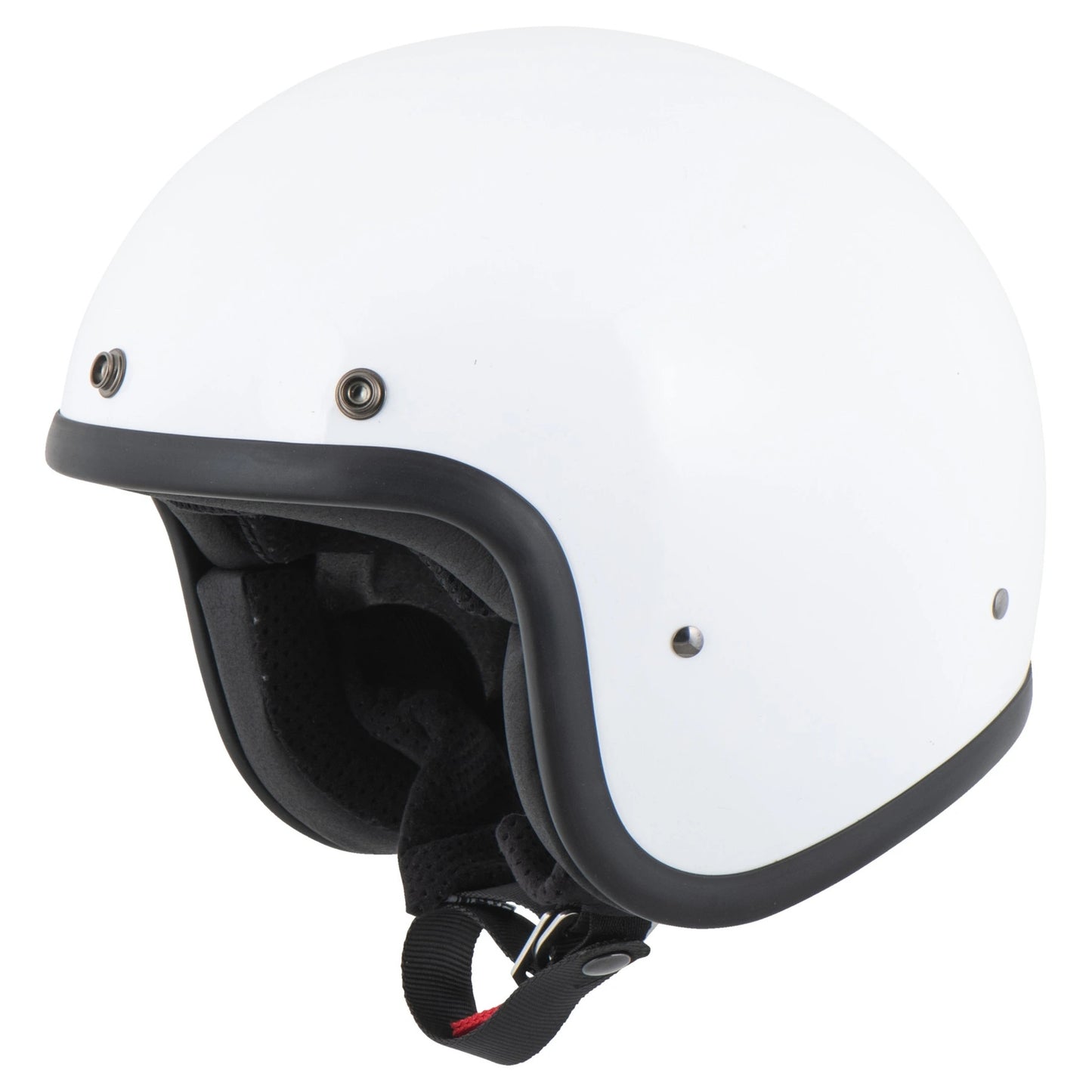 DMD Retro - Solid White - Open Face Helmet