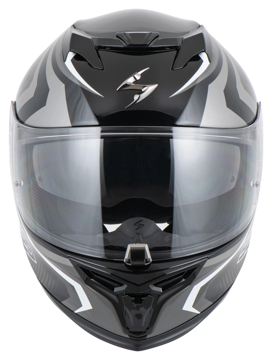 KASK INTEGRALNY SCORPION EXO-520 EVO AIR TERRA CZARNY-SREBRNY-BIAŁY