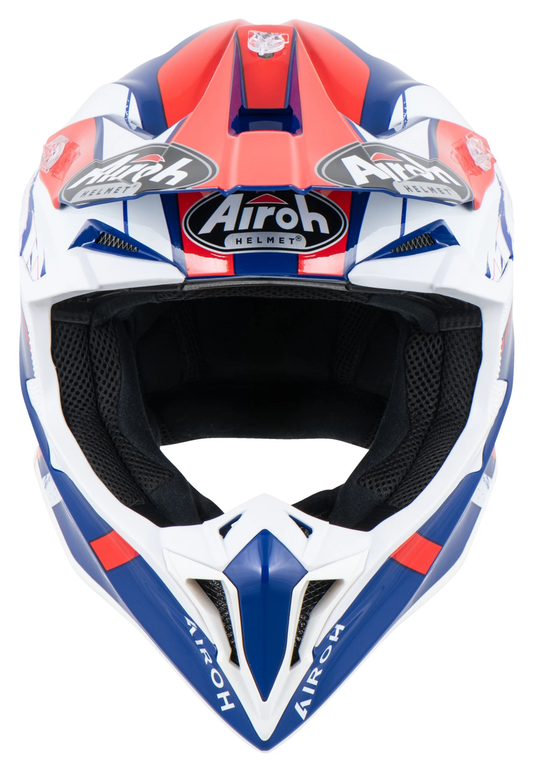 KASK OFF-ROAD AIROH WRAAAP FEEL BLUE/RED GLOSS