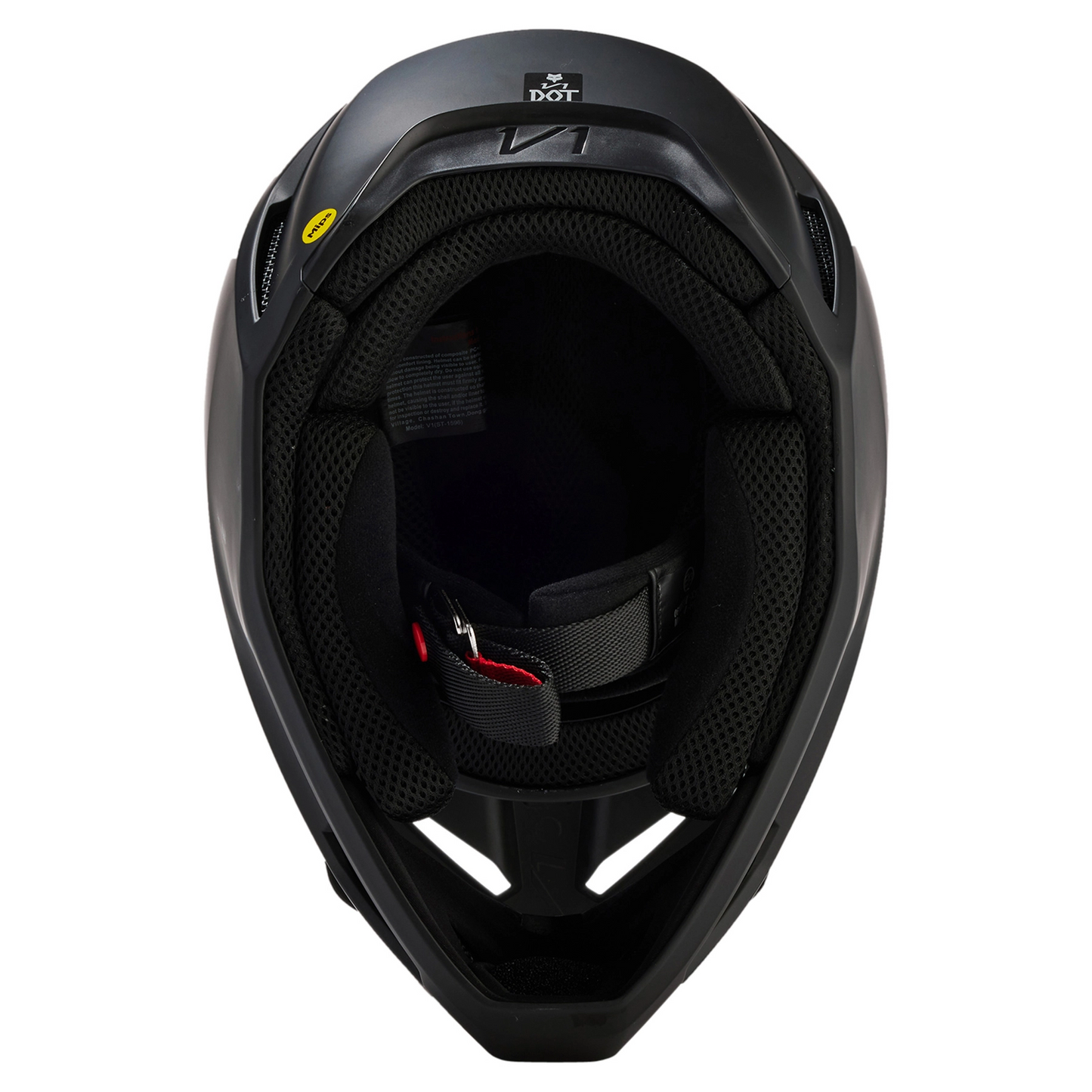 FOX V1 SOLID MATTE BLACK Bike Helmet Size XL 