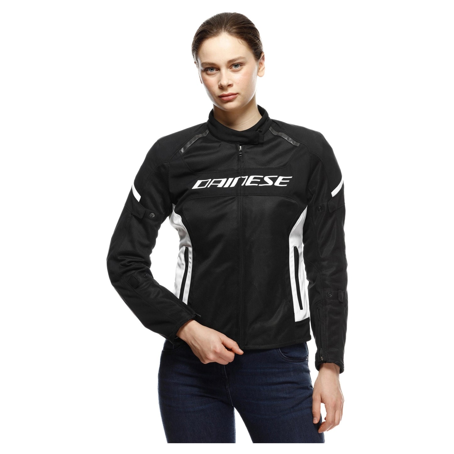 Dainese Air Frame 3 Tex Jacket Women's Motorcycle Jacket Black/White 40 