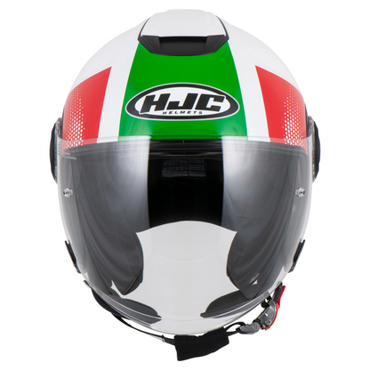 HJC I40N PYLE WHITE/GREEN S HELMET 