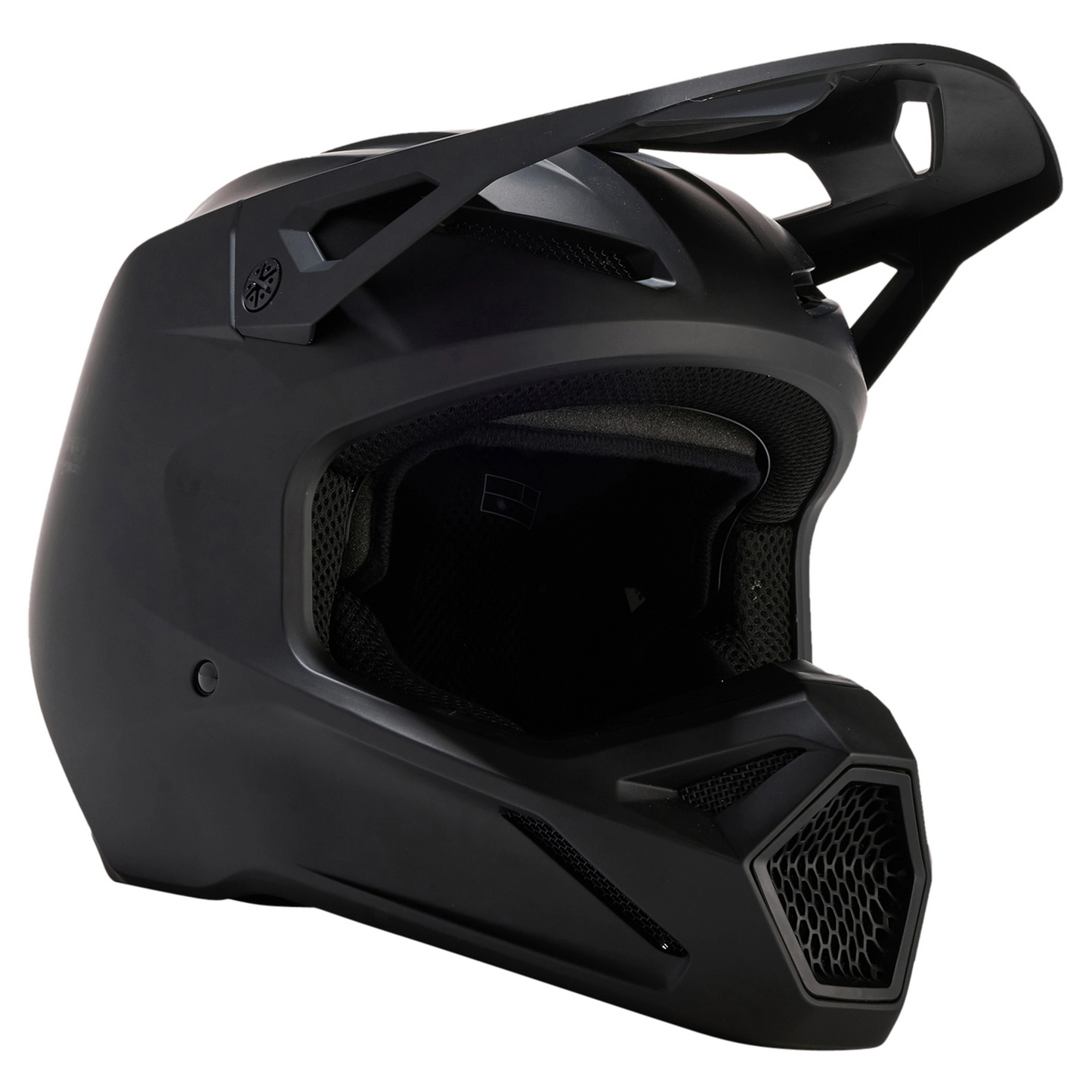 FOX V1 SOLID MATTE BLACK Bike Helmet Size XL 