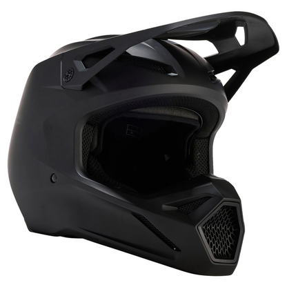 FOX V1 SOLID MATTE BLACK Bike Helmet Size XL 