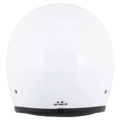DMD Retro - Solid White - Open Face Helmet 