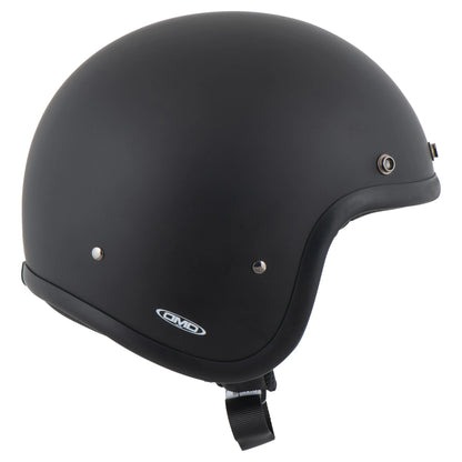 DMD Retro - Matt Black - Open Face Helmet 