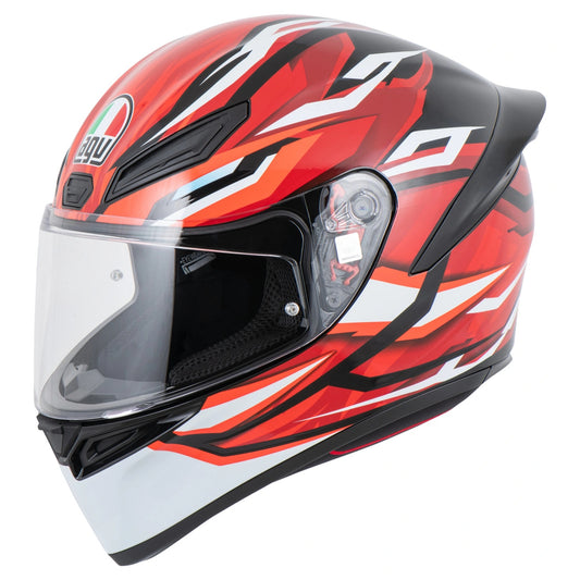 Kask AGV K-1 S Lion Black/Red/White E2206