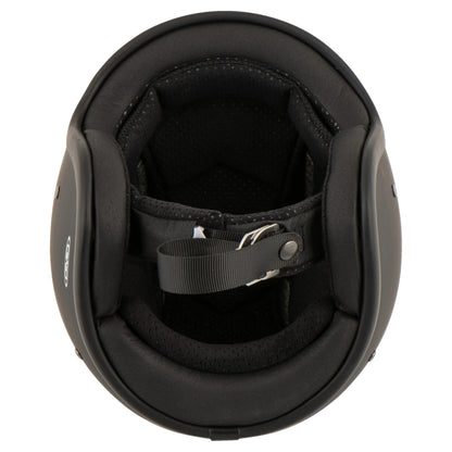 DMD Retro - Matt Black - Open Face Helmet 