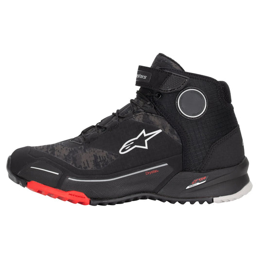 Alpinestars CR-X Drystar Motorcycle Boots Black/Camo/Red 12 