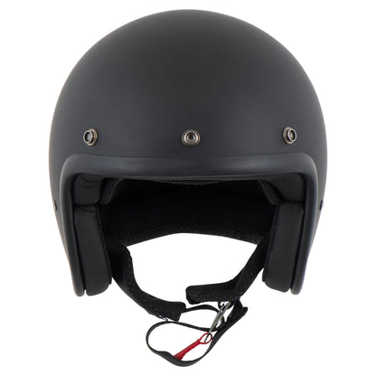 DMD Retro - Matt Black - Open Face Helmet 