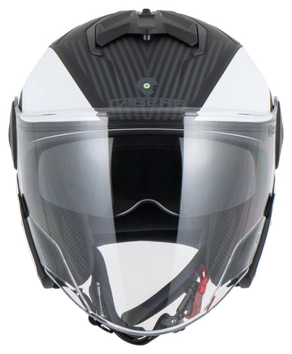 Open Face Jet Helmet CABERG with Visor SOHO MILANO Color Matte Black Size: M 