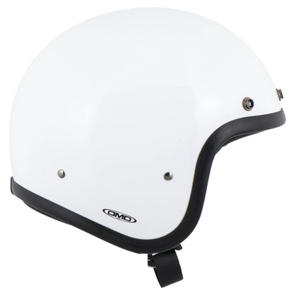 DMD Retro - Solid White - Open Face Helmet 