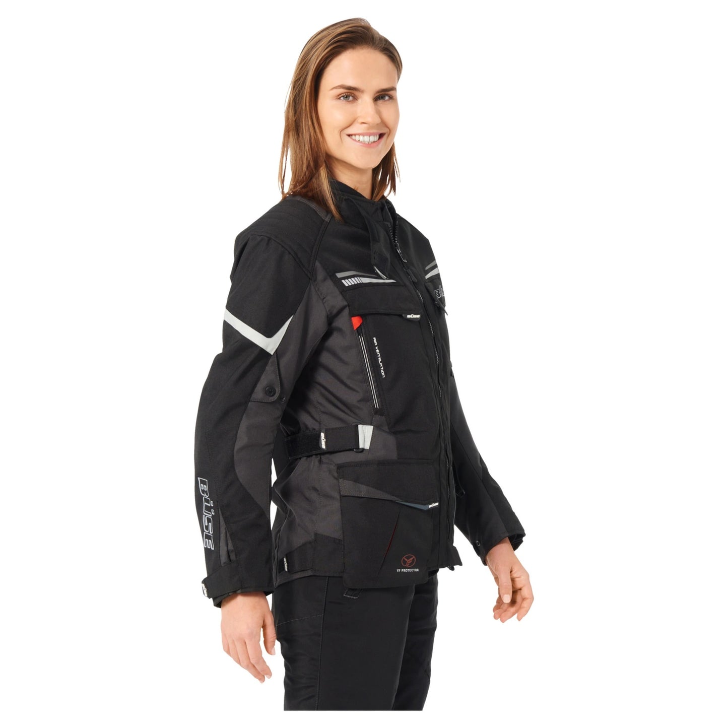 BUSE Lago Pro Women's Motorcycle Jacket Black 40 