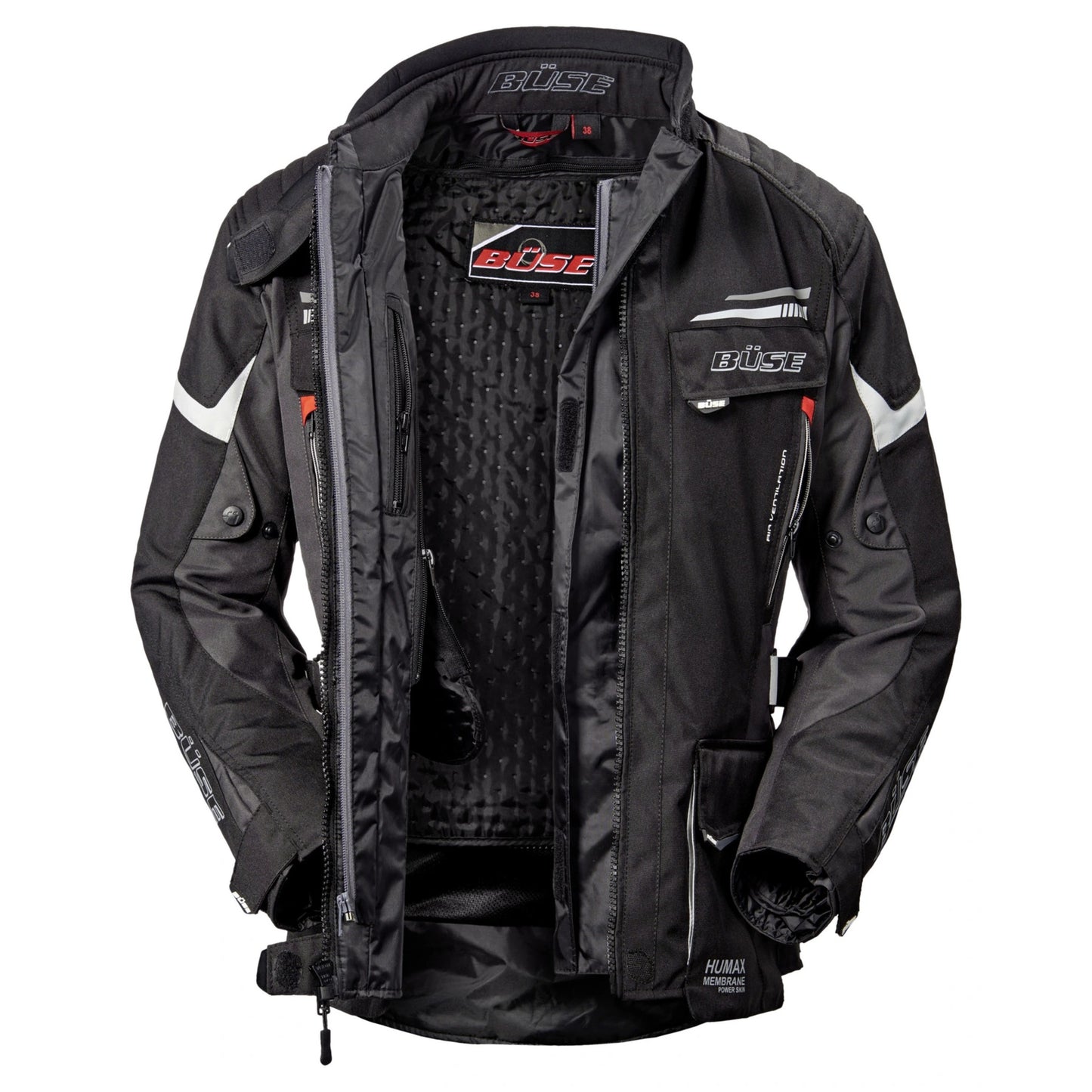 BUSE Lago Pro Women's Motorcycle Jacket Black 40 