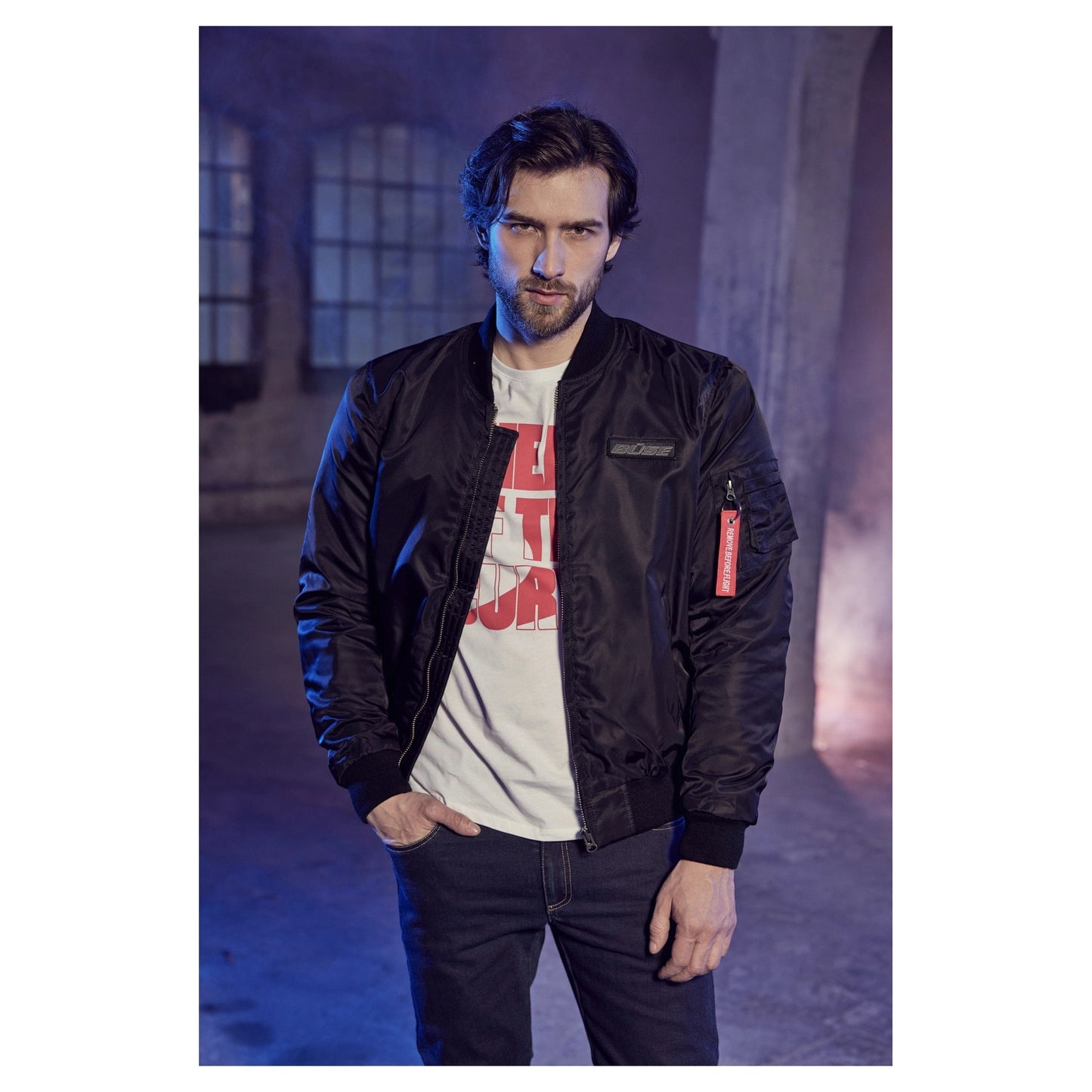 BUSE Kingman Motorcycle Jacket Black 54 