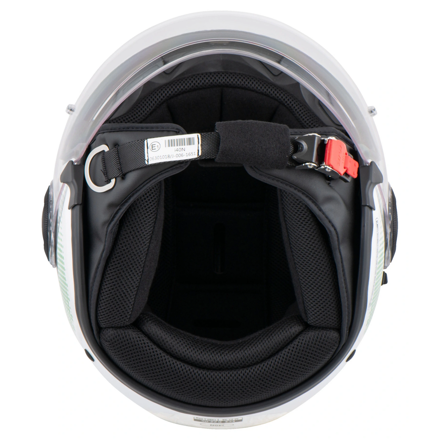 HJC I40N PYLE WHITE/GREEN S HELMET 