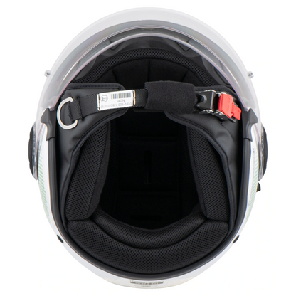 HJC I40N PYLE WHITE/GREEN S HELMET 