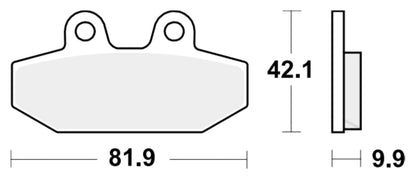 Klocki Hamulcowe TRW MCB 894 SH – Metaliczne, Sportowe, Wysoka Skuteczność
