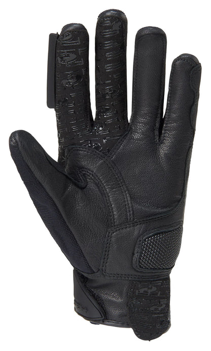 LEATHER-TEXTILE GLOVES HELD HAMADA BLACK 7 