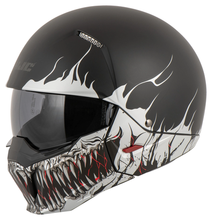 HJC I20 SCRAW BLACK/WHITE S open face motorcycle helmet 