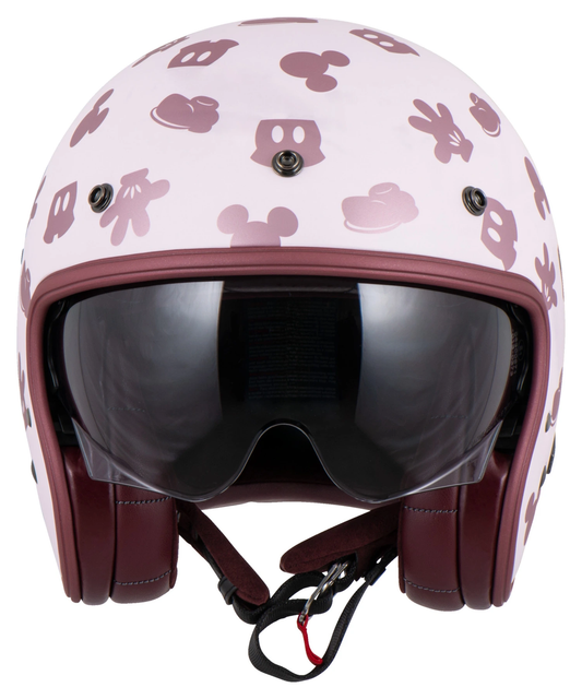 HJC V31 DISNEY MICKEY PINK XS OPEN FACE HELMET 