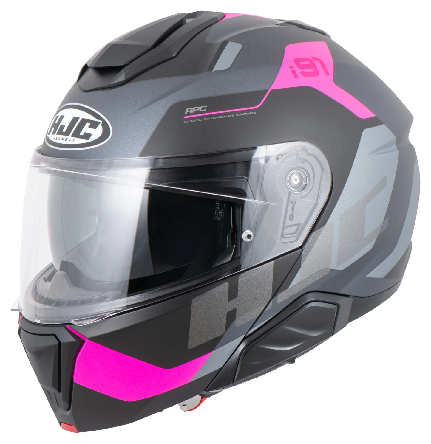 HJC I91 CARST BLACK/PINK HELMET (XS) 