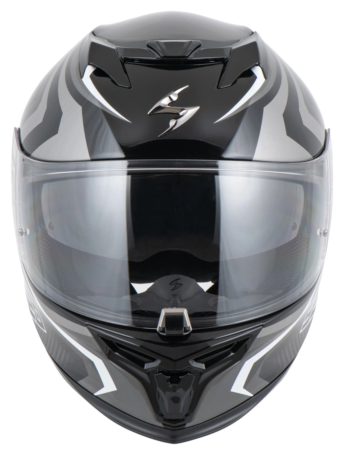 SCORPION EXO-520 EVO AIR TERRA FULL FACE HELMET BLACK-SILVER-WHITE XS 