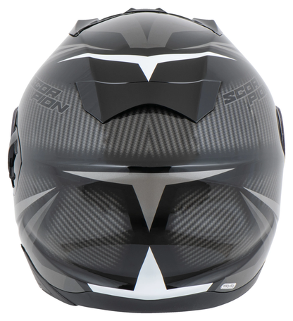 SCORPION EXO-520 EVO AIR TERRA FULL FACE HELMET BLACK-SILVER-WHITE XS 