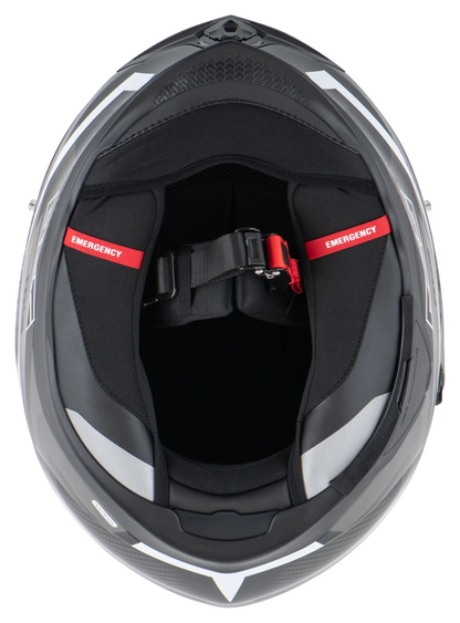 SCORPION EXO-520 EVO AIR TERRA FULL FACE HELMET BLACK-SILVER-WHITE XS 