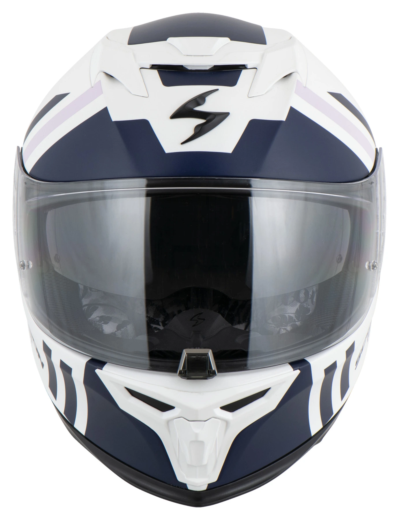 SCORPION EXO-520 EVO AIR BANSHEE FULL FACE HELMET WHITE-PURPLE XXS 