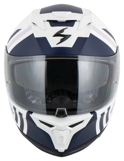 SCORPION EXO-520 EVO AIR BANSHEE FULL FACE HELMET WHITE-PURPLE XXS 