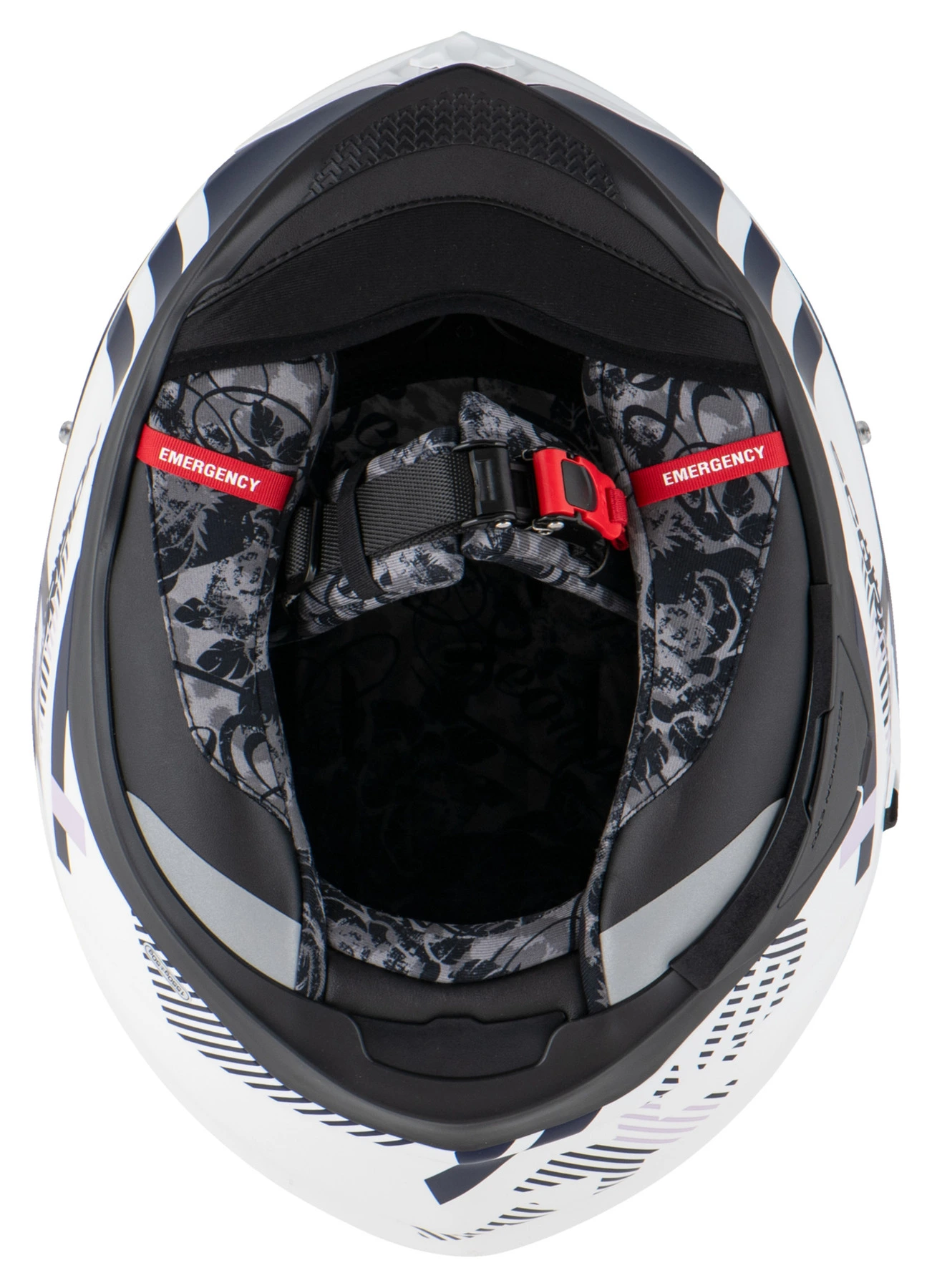 SCORPION EXO-520 EVO AIR BANSHEE FULL FACE HELMET WHITE-PURPLE XXS 