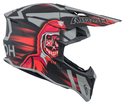 KASK OFF-ROAD AIROH WRAAAP CYBER RED MATT
