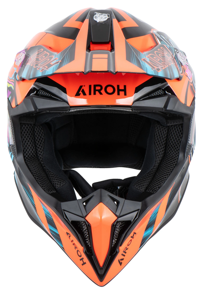 KASK OFFROAD AIROH WRAAAP CYBER ORANGE GLOSS