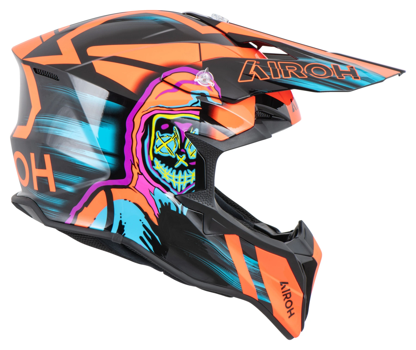 KASK OFFROAD AIROH WRAAAP CYBER ORANGE GLOSS
