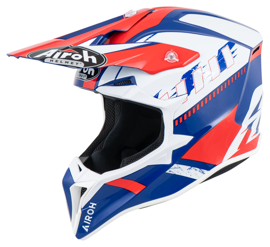 KASK OFF-ROAD AIROH WRAAAP FEEL BLUE/RED GLOSS