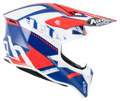 KASK OFF-ROAD AIROH WRAAAP FEEL BLUE/RED GLOSS