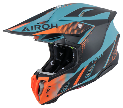 OFF-ROAD AIROH TWIST 3 SHARD ORANGE MATT S HELMET 