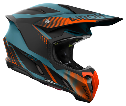 OFF-ROAD AIROH TWIST 3 SHARD ORANGE MATT S HELMET 