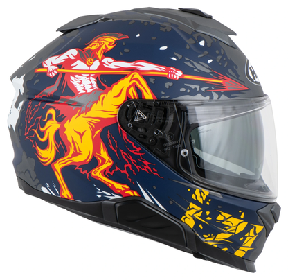 HJC I91 TRICUS WHITE/RED M MOTORCYCLE HELMET 