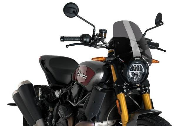 INDIANA FTR 1200 mocno przyciemniany Sportowa szyba przednia Puig z ABE